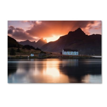 Trademark Fine Art Michael Blanchette Photography 'House on the Point' Canvas Art, 22x32 ALI2352-C2232GG